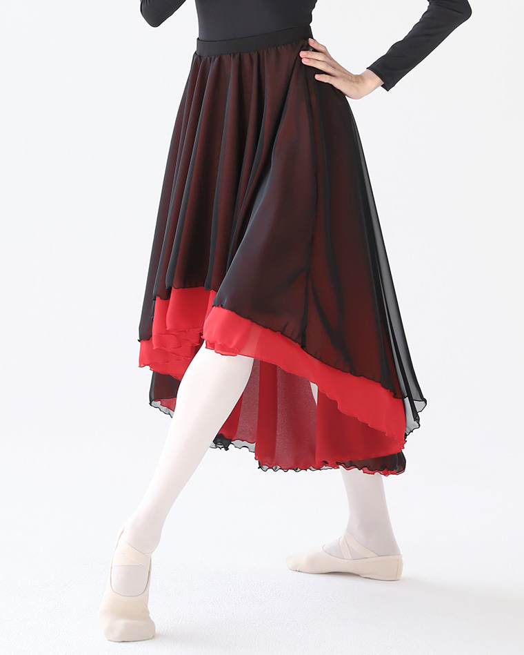 ダブルアンバランススカート-4 colors [Double Unbalance Skirt-4 colors] Korea