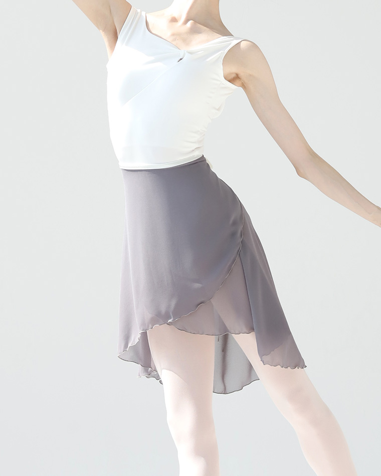 リハーサルストレッチスカート ・ グレー [Rehearsal Stretch Skirt-Gray] Korea