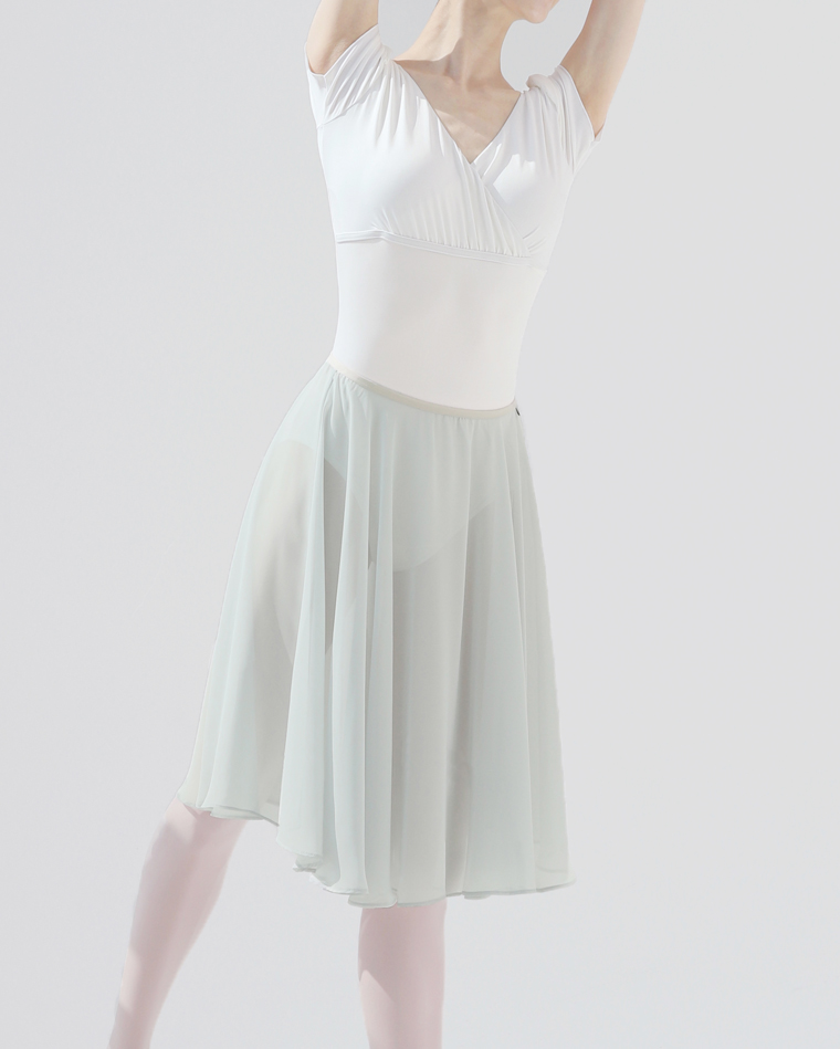 360度リハーサルスカート[アッシュグリーン] 360-degree rehearsal skirt [ash green] Korea