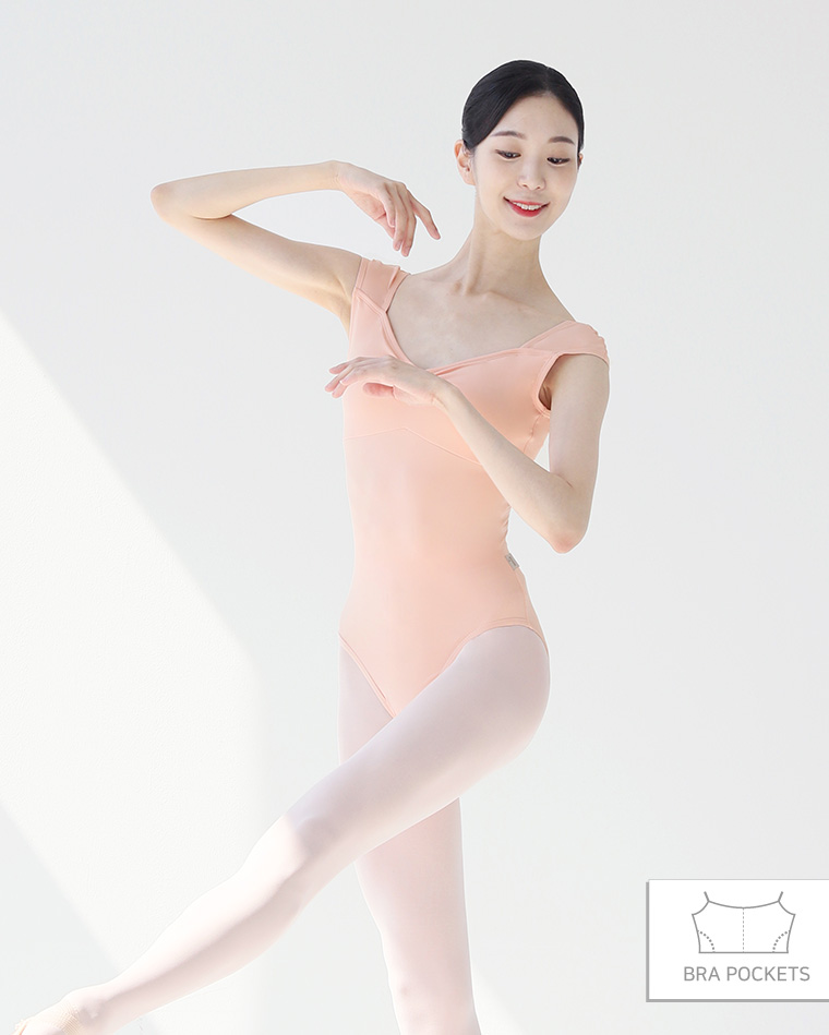 ウェンディ・レオタード - ピーチ [Wendy Leotard - Peach] Korea