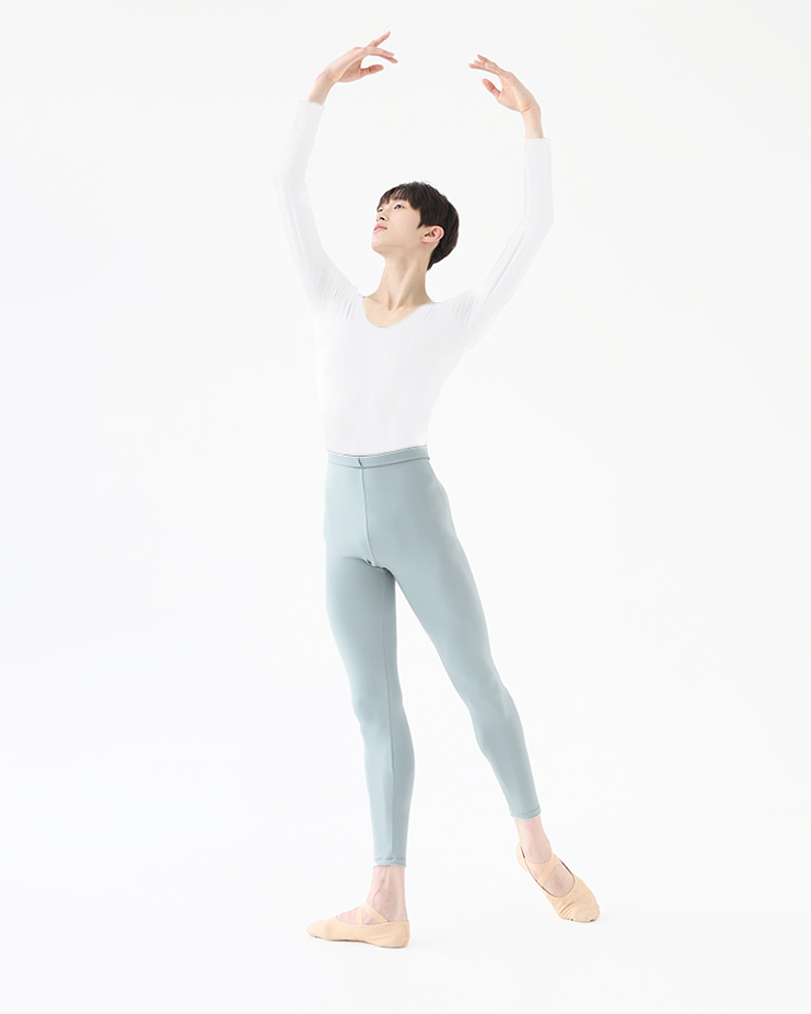 *[メンズ]ベーシック長袖レオタード[ホワイト] *[Men's] Basic Long-sleeve Leotard [White] Korea