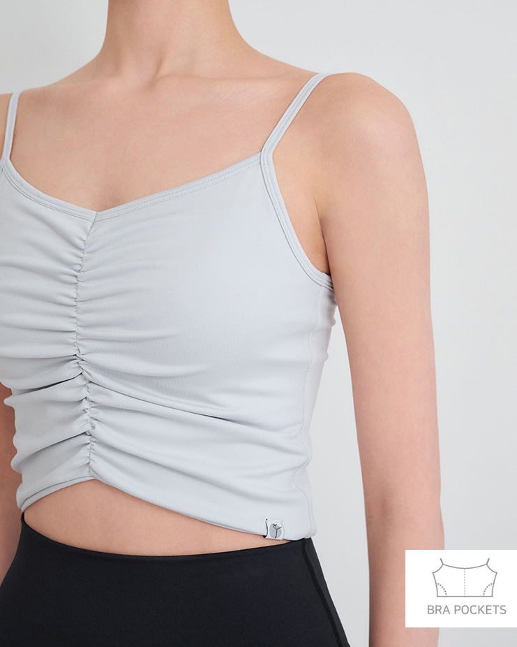 ベルナキャミソールトップ [クラウドグレー] Berna Camisole Tower [Cloud Gray] Korea