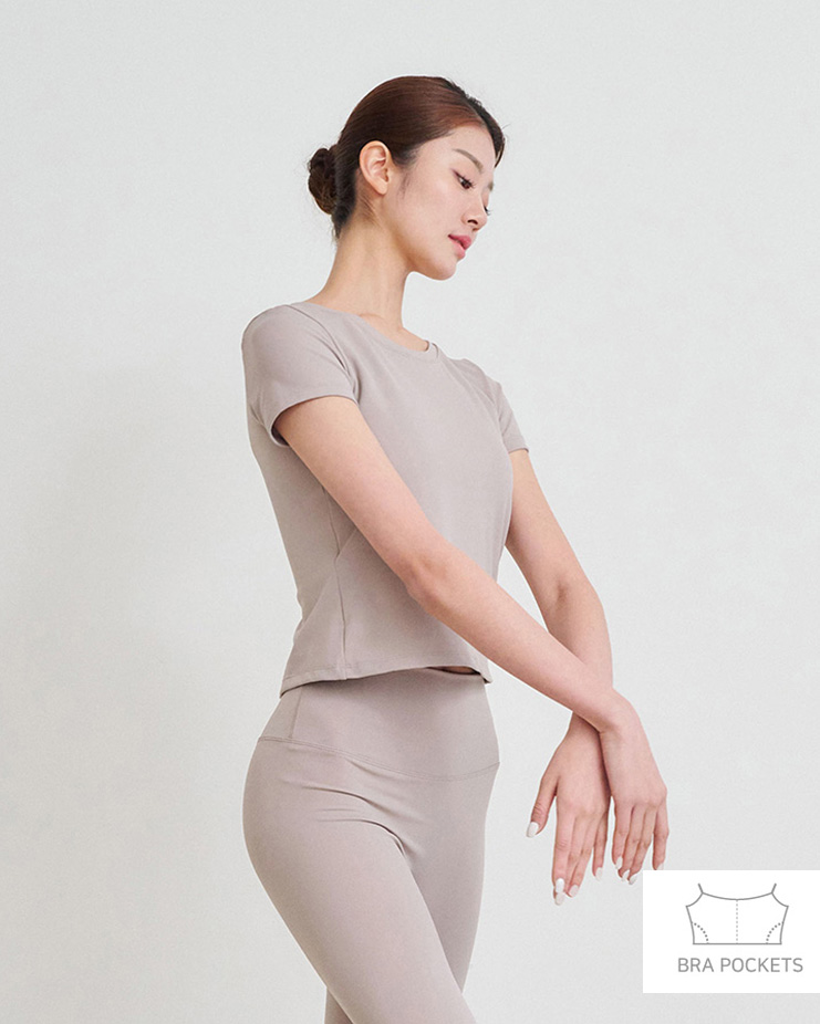 ソフトリックスショットスリーブ [モカベージュ] Softrix Short Sleeve [Mocha Beige] Korea