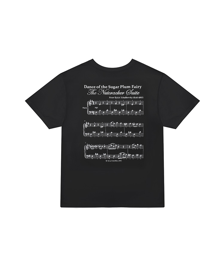 ピアノノートティーシャツ[ブラック] Piano Knot T-shirt [Black] Korea