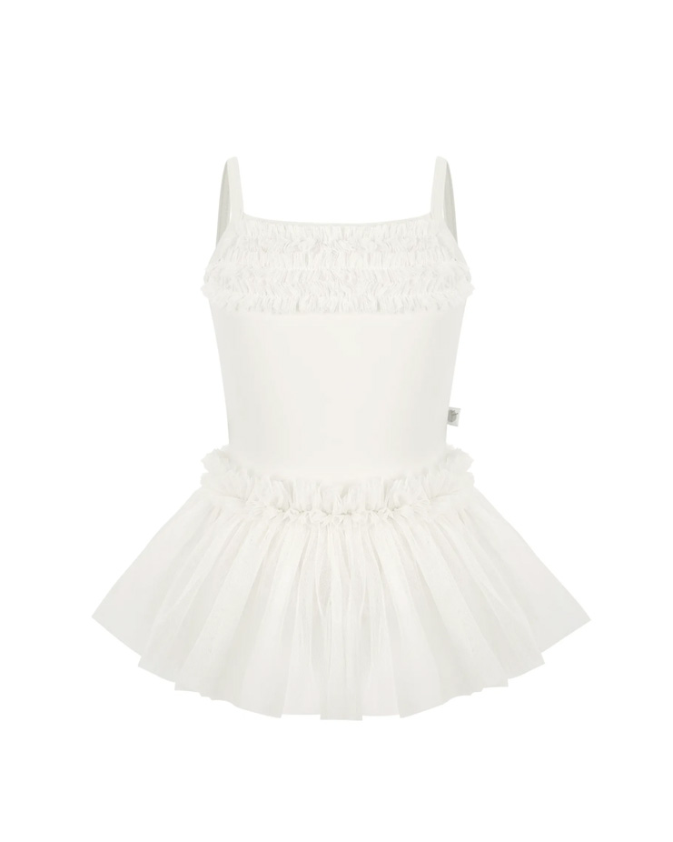 Ruffle Tutu Kids [White]