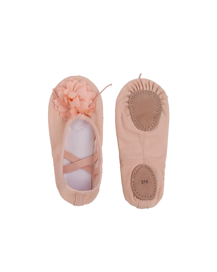 Kids’ Corsage Shoes [Apricot – Lace up]